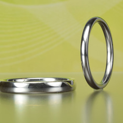 ハフニウム結婚指輪アレルギー対応｜素心/SOSHIN 2＆３ｍｍ耐久性NO1の金属【MG-133】 5枚目の画像