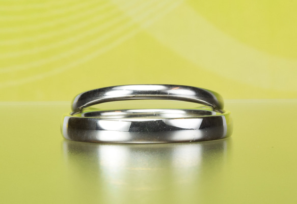 ハフニウム結婚指輪アレルギー対応｜素心/SOSHIN 2＆３ｍｍ耐久性NO1の金属【MG-133】 3枚目の画像