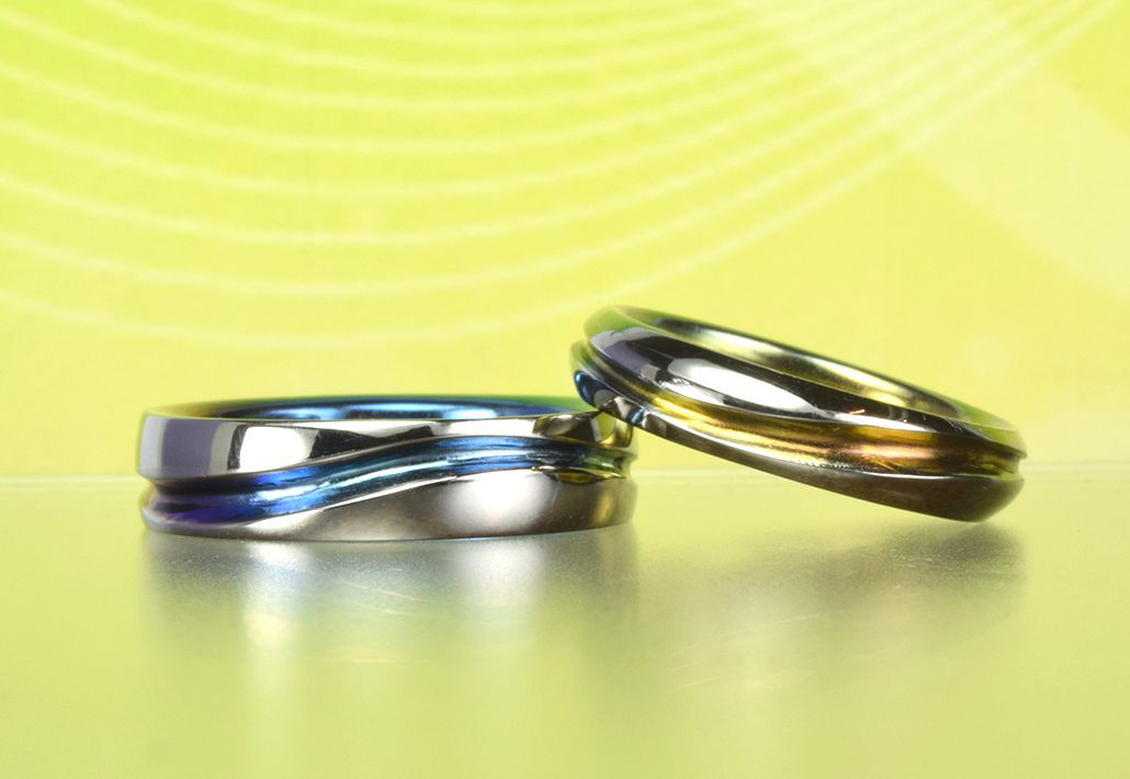 シンプルデザインにウェーブ～On the WAVE/オン・ザ・ウェーブ ジルコニウム【MG-002-1】