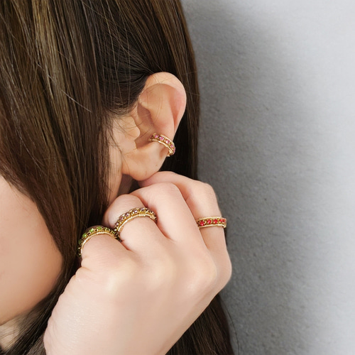 ✧*｡彩環✧*選べるカラー全20色！4サイズワイヤーエターナルリング