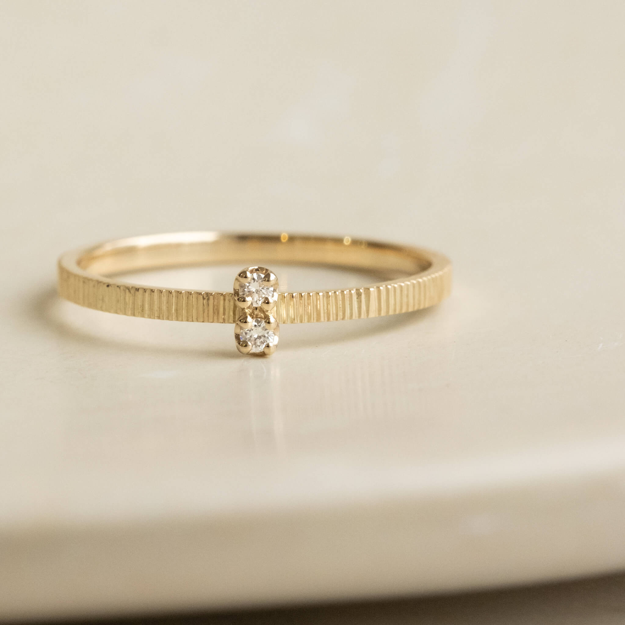 つぼみのbarリング White