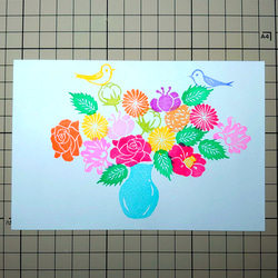 消しゴムはんこお花のリース在庫確認お願いします