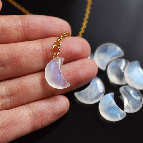 【天然】ムーンストーン　ペリステライト ネックレス22.6g 天然】ムーンストーンペリステライト ネックレス22.6g