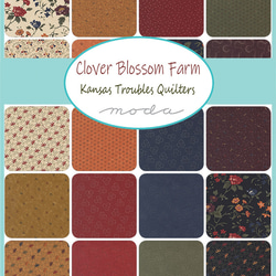 USAコットン moda mini charm 42枚セット Clover Blossom Farm 2枚目の画像