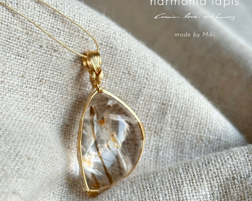 ルチルクォーツの女神巻き®︎【超美ルース】【天然石ペンダント