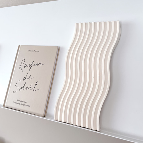 なみなみプレート_long(オフホワイト) /// ジェスモナイト 撮影小物