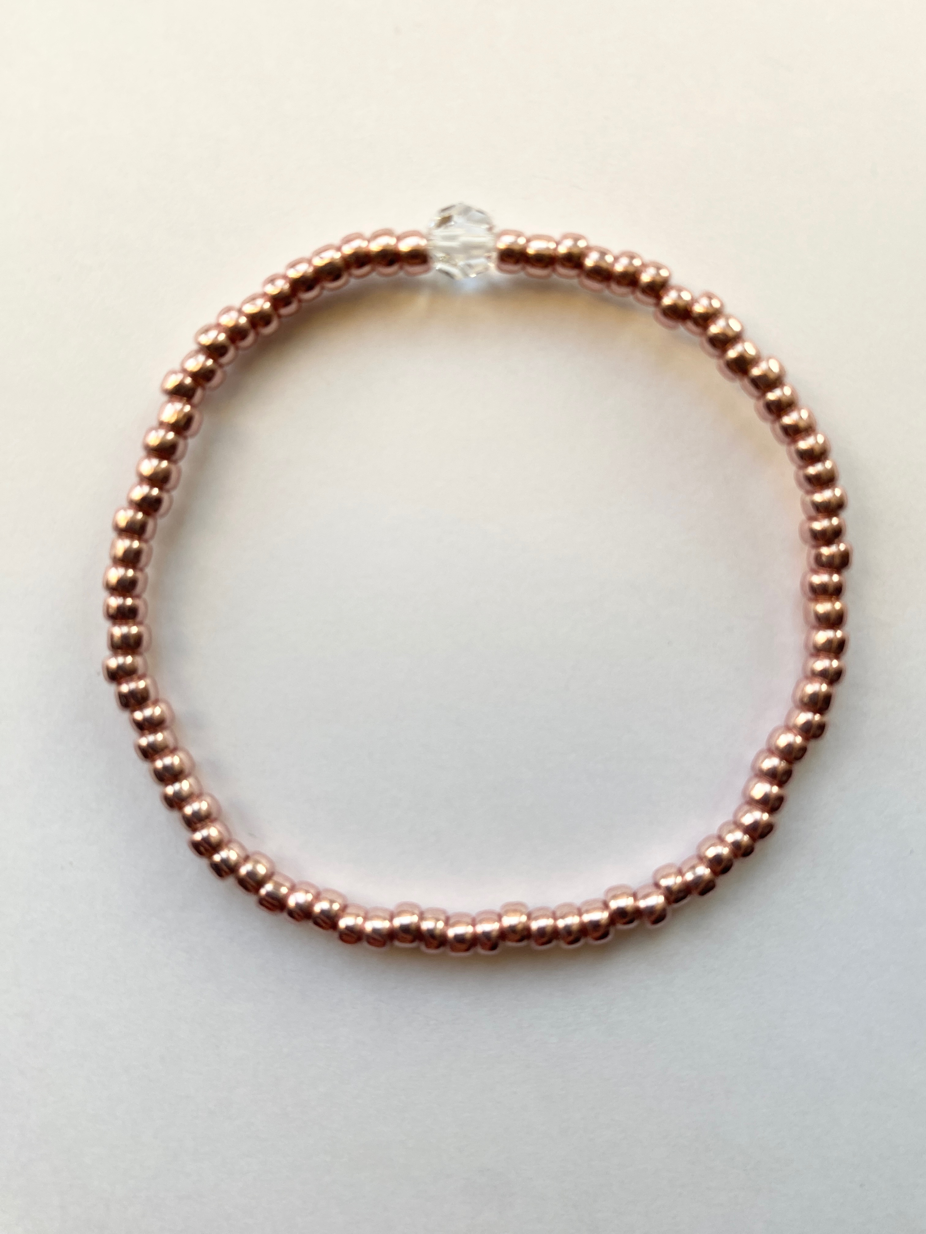 メタリックビーズブレスレット　テンプテット