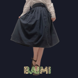 韓国　ラップスタイル　ミディアムスカート　ロングスカート 2枚目の画像