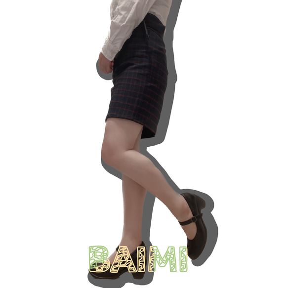 韓国ファッションラップスカート　ミニスカ 3枚目の画像