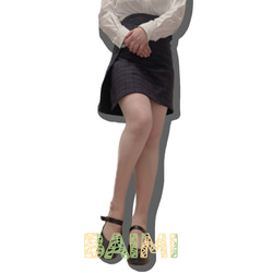 韓国ファッションラップスカート　ミニスカ 4枚目の画像
