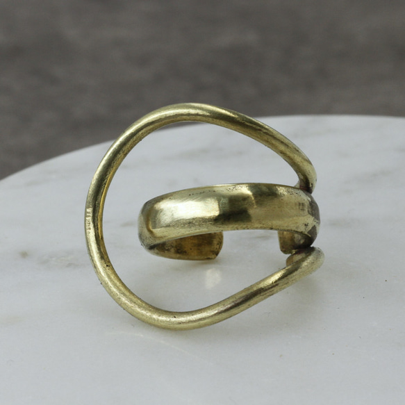 【新作】layerd ring　真鍮 1枚目の画像
