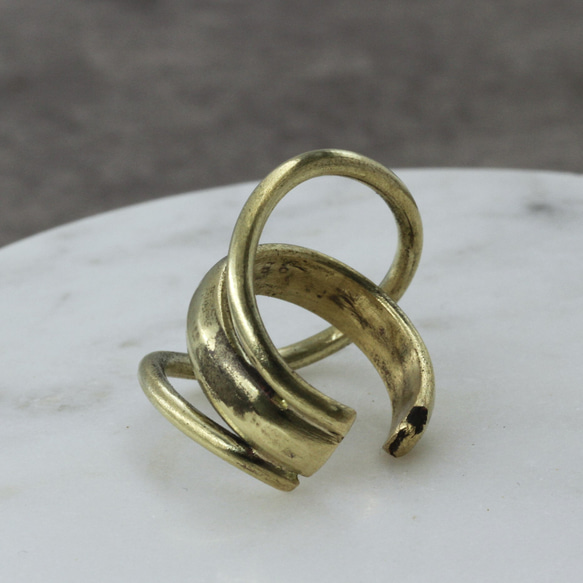 【新作】layerd ring　真鍮 3枚目の画像