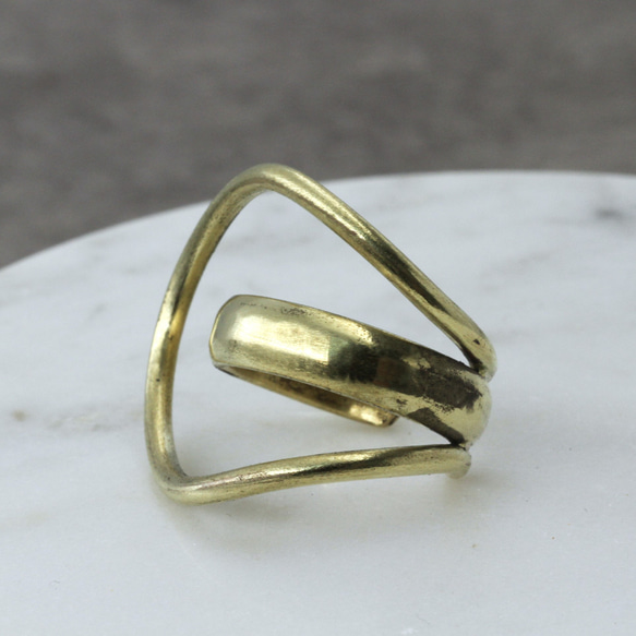 【新作】layerd ring　真鍮 4枚目の画像
