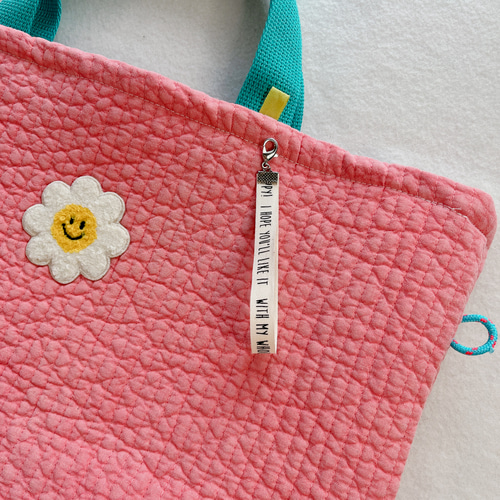 ヌビ フラワー おはな レッスンバッグ 入園入学 イブル ラベンダーピンク 韓国 ヌビ フラワー おはな レッスンバッグ 入園入学 イブル ラベンダー