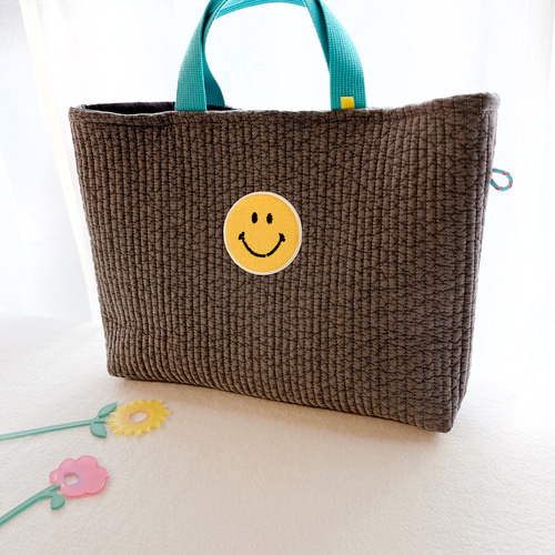 再販【選べるヌビ生地＆選べるワッペン】入園入学・レッスンバッグ