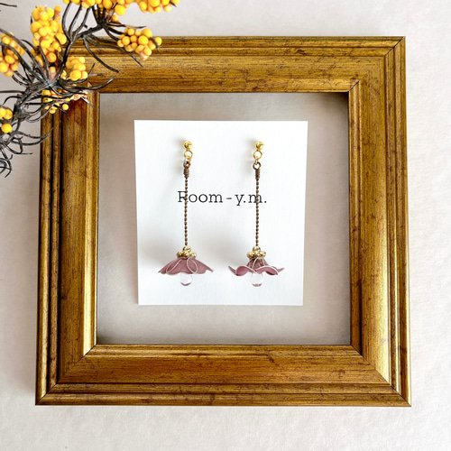 ランプシェードのピアス ピアス（フック・チェーン） Room - y.m. 通販