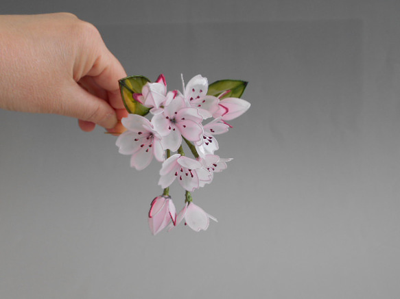 桜の簪（晴日）髪飾り　変わり花 4枚目の画像