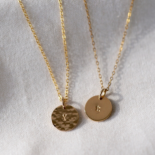【国内発送】14KGF* ミニアルファベット イニシャル ネックレス イニシャルネックレス [ 14kgf / シルバー925 ] 《Tiny letter