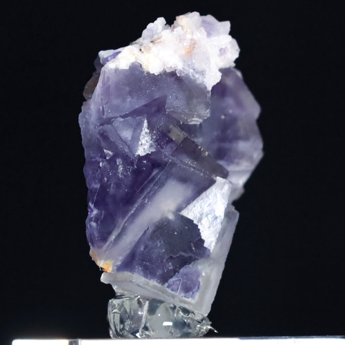 フローライト結晶 紫白 約8cm