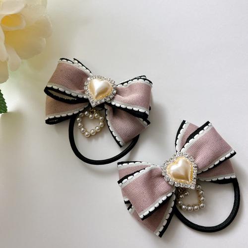 2個セット 組み合わせ自由変更できます！ハンドメイド リボン 7センチ
