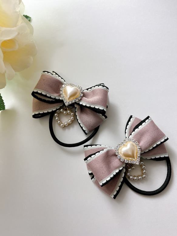 2個セット 組み合わせ自由変更できます！ハンドメイド リボン 7センチ