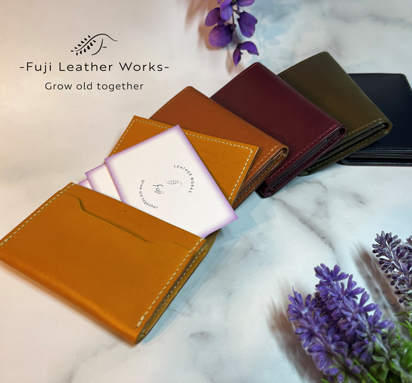 【ベルルッティ】紫色 レザー 名刺入れ Berluti ベルルッティ カリグラフィ イタウバ カードケース 名刺
