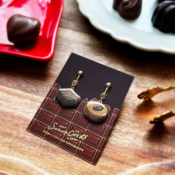 とろけるチョコレート イヤリング＆ピアス【受注生産】 イヤリング