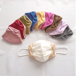10種のカラー選べるマスクカバー❁﻿不織布マスクが見えるマスクカバー❁﻿リボンマスクカバー 2枚目の画像