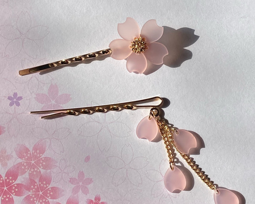 桜吹雪ヘアゴム【展示】 cc85c01eac0d68506e56f7d44cff5b