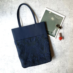 マチつきネイビー＜フォーマルサブバッグ 大人のレッスンバッグにも