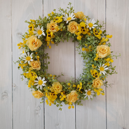 受注制作ふんわり春リース 受注制作ふんわり春リース