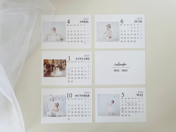 Hina様専用♡オリジナルカレンダー　表紙＋好きな月から12ヶ月 7枚目の画像