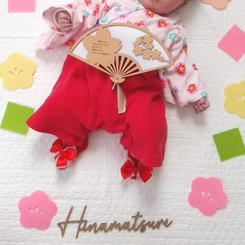 木製ひな祭り扇子 名前旗 メッセージ可 和風 雑貨・その他 Pinoki 通販