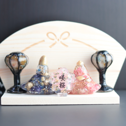 ♥節分飾り*ひな祭り飾り*お花見うさぎちゃん固まるグラスハー