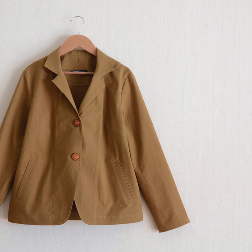 940 BALMAIN レザージャケット キャメル ブラウン レザー 9号 M