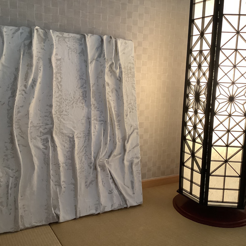 麻×石膏のテクスチャーアート:約606×500㎜ 絵画 Art.A 通販 15366438