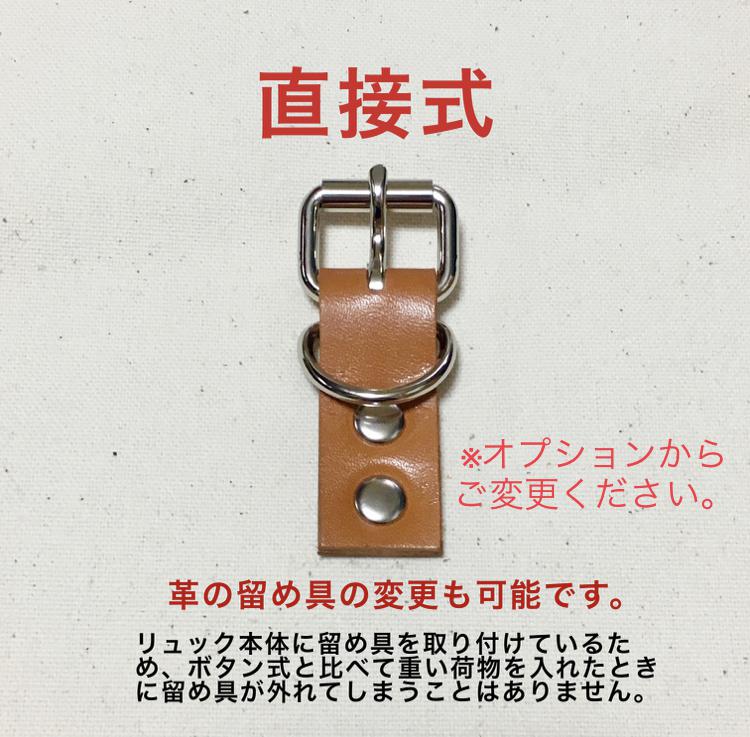 【受注制作】Mサイズ パラフィン加工 10号帆布のリュックサック 濃グリーン