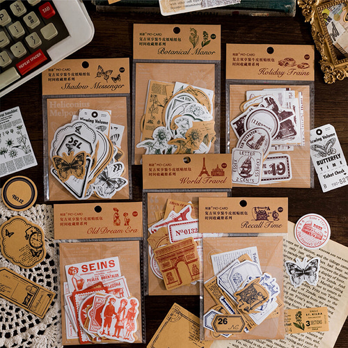 新入荷！ラッピングシールにも！『シール ダブル素材 クラフト紙