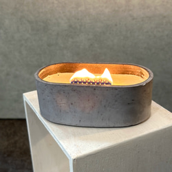 Plaster candle(石膏キャンドル) ワンランク上の木製幅広タイプ芯 送料無料 2枚目の画像