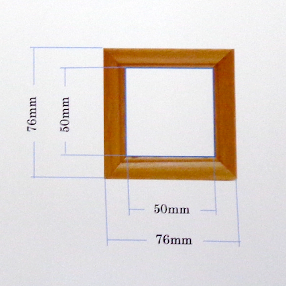 ガラスのインテリアフレーム（ブルーチェック） 5枚目の画像