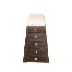 【国産】跳び箱小物入れ　【積上げ5段】【チョコ色】※受注制作 1枚目の画像