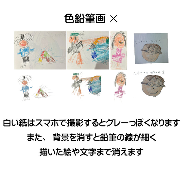 LINEで簡単【お絵描き 似顔絵 作品 エプロン】 寄せ書き 先生 卒園 記念 記念品 園児 写真 母の日 名前 感謝 9枚目の画像