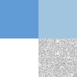 ブルー　ホワイト　ニュアンスネイル　ネイルチップ　ショートネイル 5枚目の画像