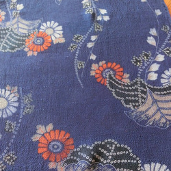 古布 江戸縮緬 人形の着物 15号 二枚仕立て 希少 打掛？ 2612503 古布