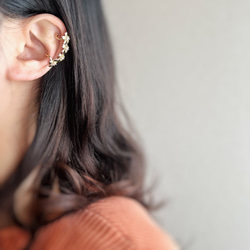 【JORIE】 桜のティアラ　Ear cuff 9枚目の画像