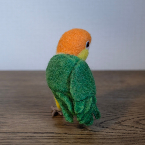 シロハラインコ mini♪☆足付タイプ(付属金具無し） 羊毛
