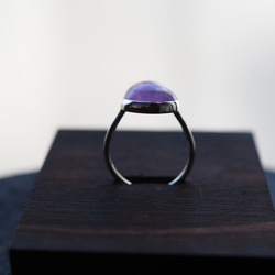 amethyst silver ring (tsubomi) 6枚目の画像