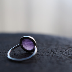 amethyst silver ring (tsubomi) 12枚目の画像