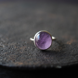 amethyst silver ring (tsubomi) 9枚目の画像