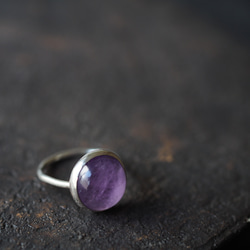 amethyst silver ring (tsubomi) 11枚目の画像